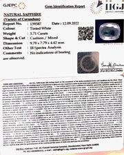 3.71 Carat Natural White Sapphire with Govt Lab Certificate (16650)